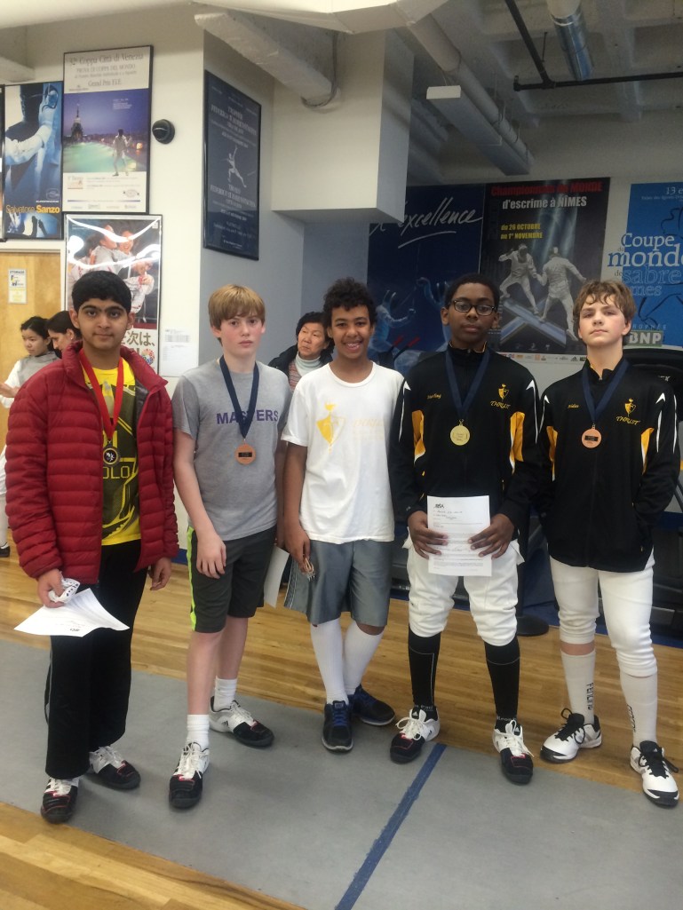 The Y14 Men's Saber Finalists